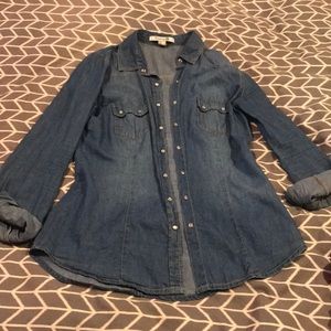Jean button up